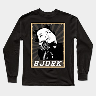 80s Style Bjork Long Sleeve T-Shirt